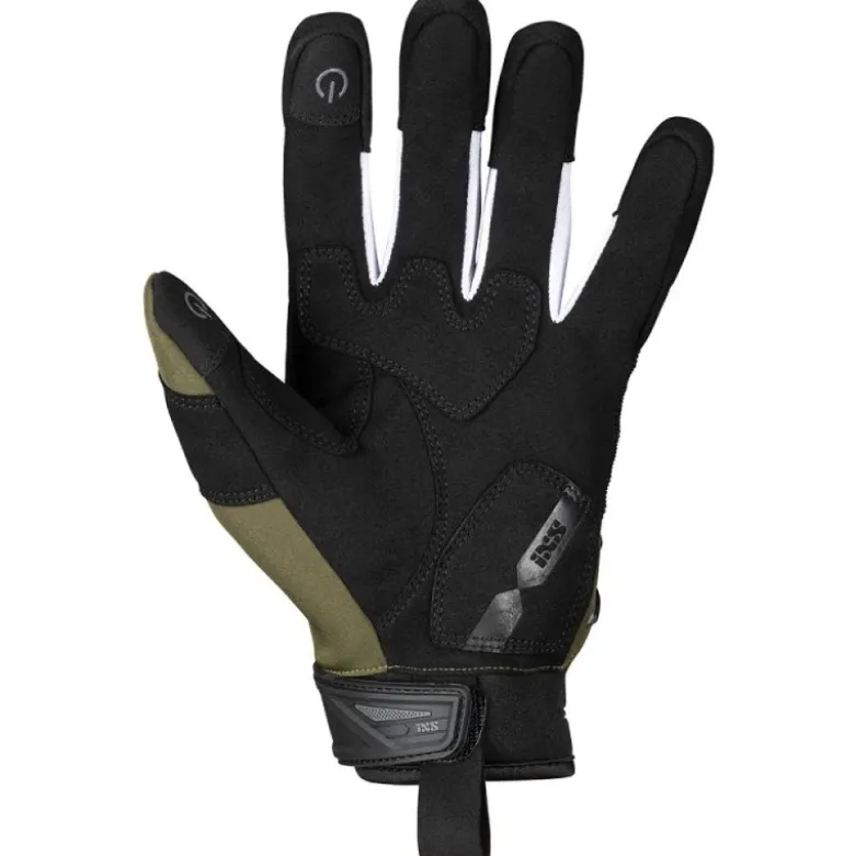 Guanti In Tessuto IXS Pandora Air 2.0 Nero Verde Oliva Bianco