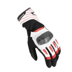 Guanti In Tessuto Macna Tempo Bianco Rosso
