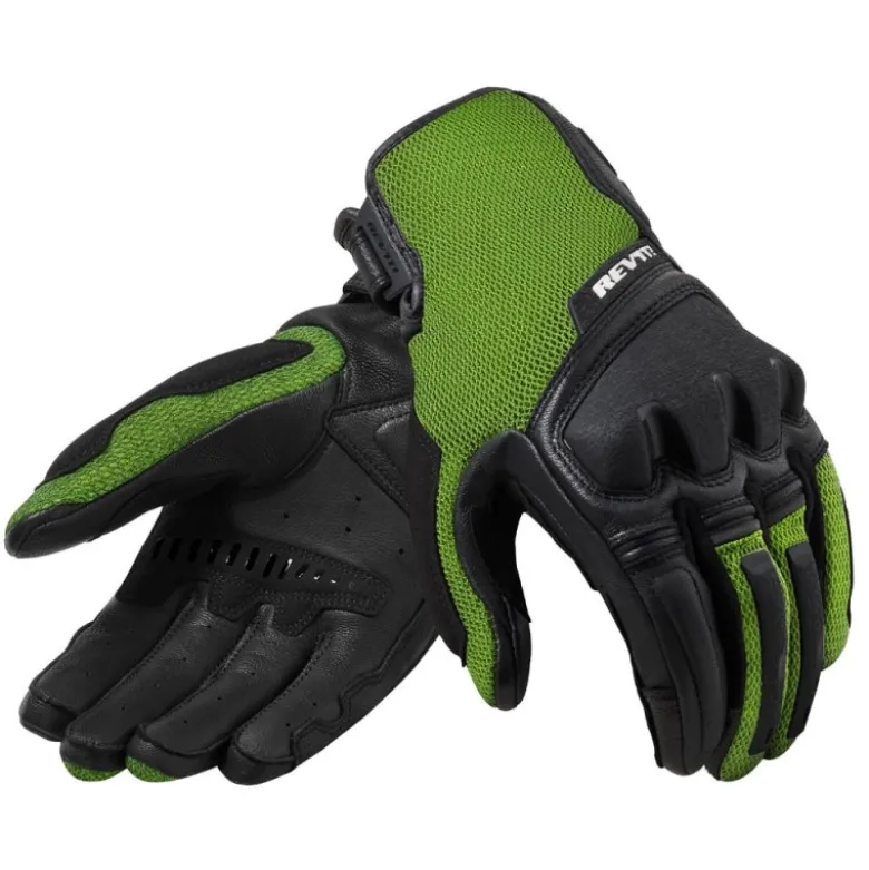 Guanti In Tessuto Revit Duty Nero Verde Neon