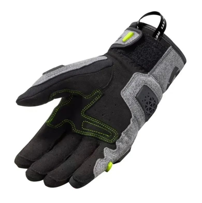 Guanti In Tessuto Revit Mangrove Nero Giallo Grigio