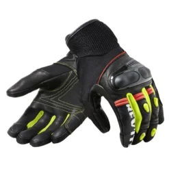 Guanti In Tessuto Revit Metric Nero Giallo Neon