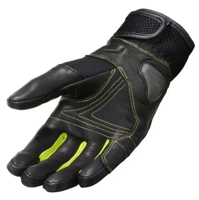 Guanti In Tessuto Revit Metric Nero Giallo Neon
