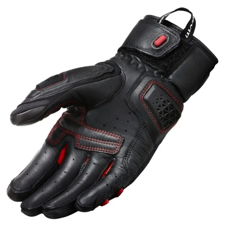 Guanti In Tessuto Revit Sand 4 Nero Rosso
