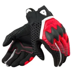 Guanti In Tessuto Revit Veloz Nero-Rosso