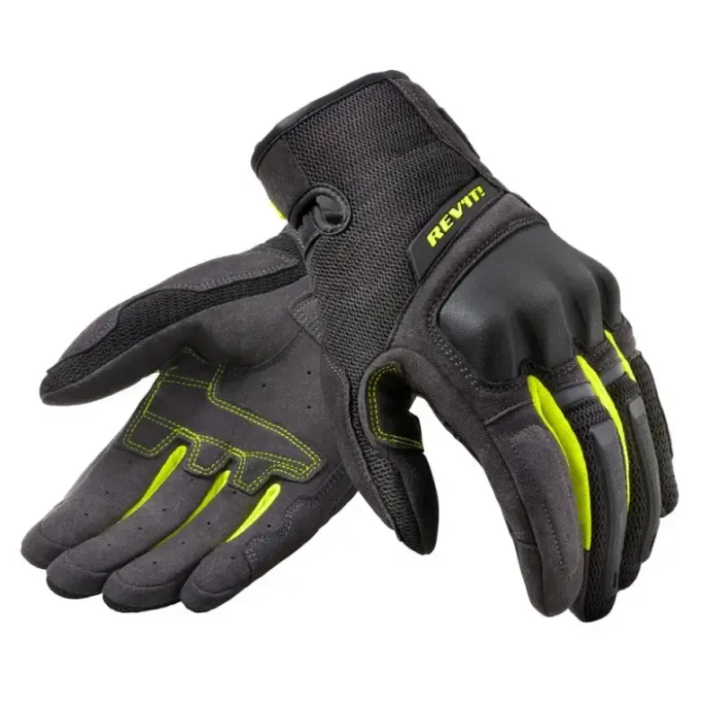 Guanti In Tessuto Revit Volcano Nero Giallo Neon