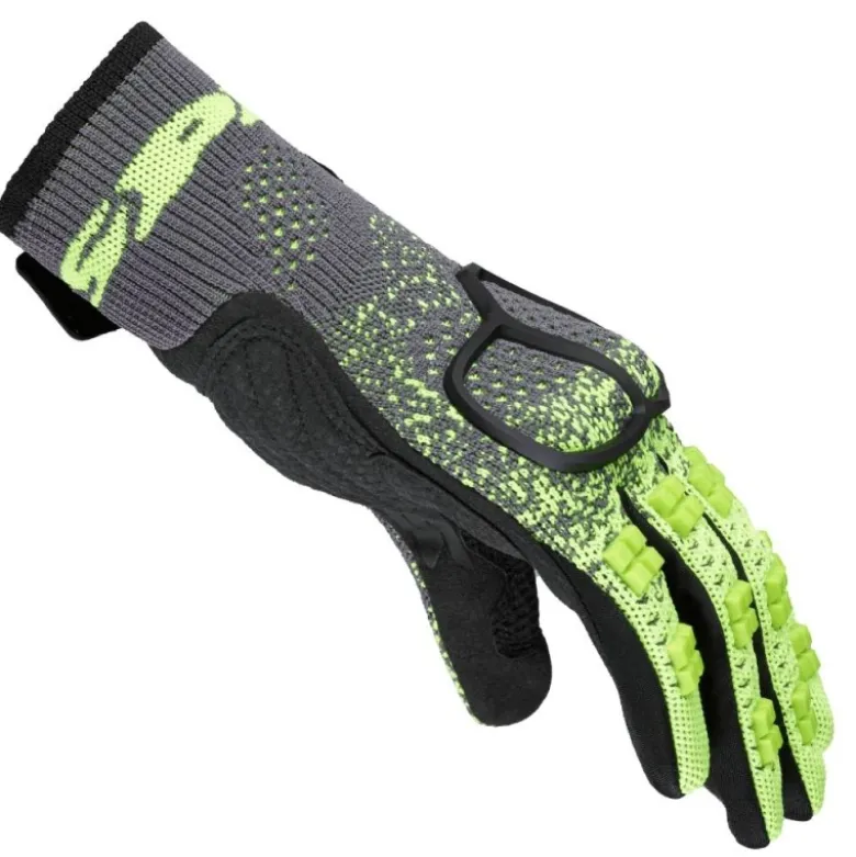 Guanti In Tessuto Spidi Cross Knit Giallo Fluo