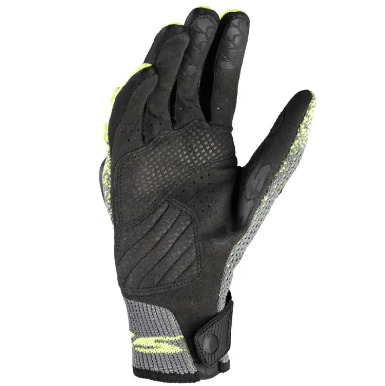 Guanti In Tessuto Spidi Cross Knit Giallo Fluo