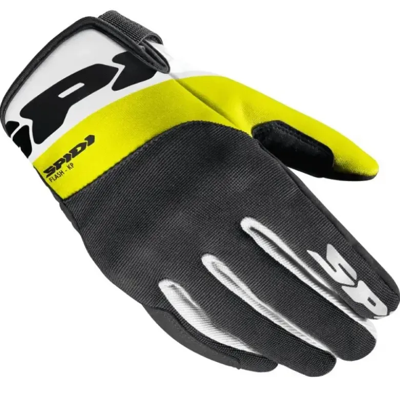 Guanti In Tessuto Spidi Flash-Kp Giallo Fluo