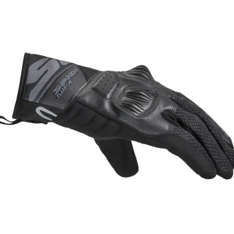 Guanti In Tessuto Spidi Flash-R Evo Nero