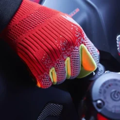 Guanti In Tessuto Spidi X-Knit Nero Rosso