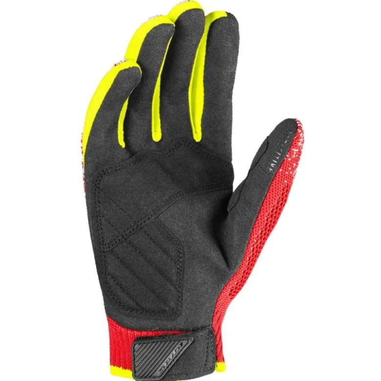 Guanti In Tessuto Spidi X-Knit Nero Rosso