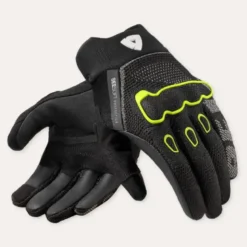 Guanti Moto In Tessuto Revit Hyperspeed 3 Nero Giallo Neon