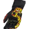 Guanti Racing In Pelle Ls2 Feng Rosso H-V Giallo
