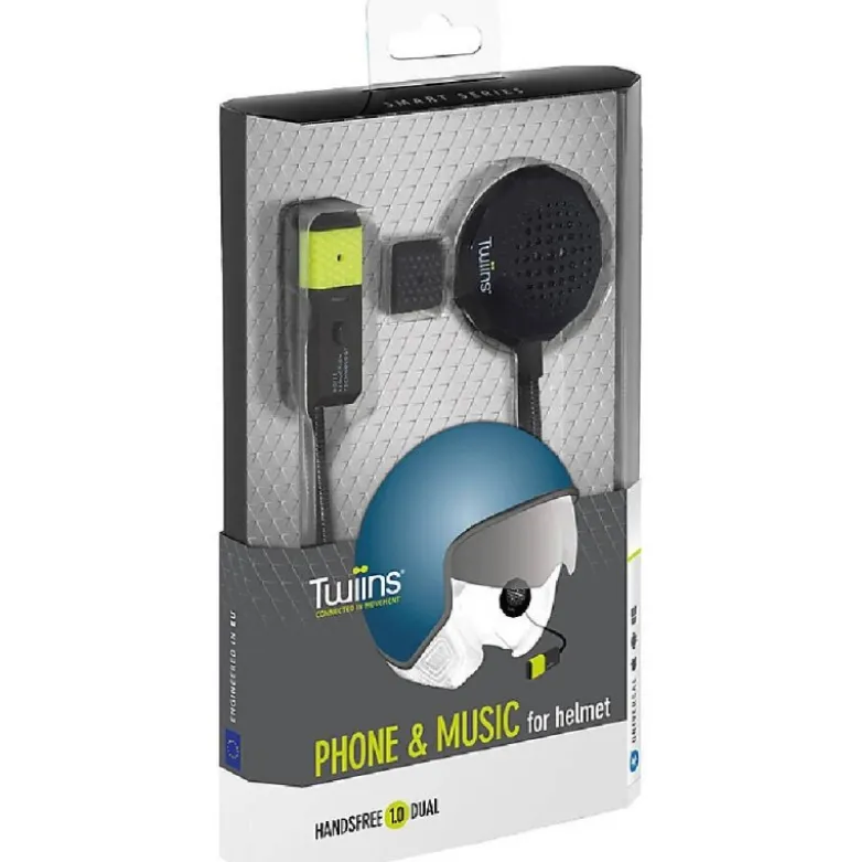 Interfono Moto Cellularline Bluetooth Twiins HF1 Dual Singolo Centraline Stereo Integrata