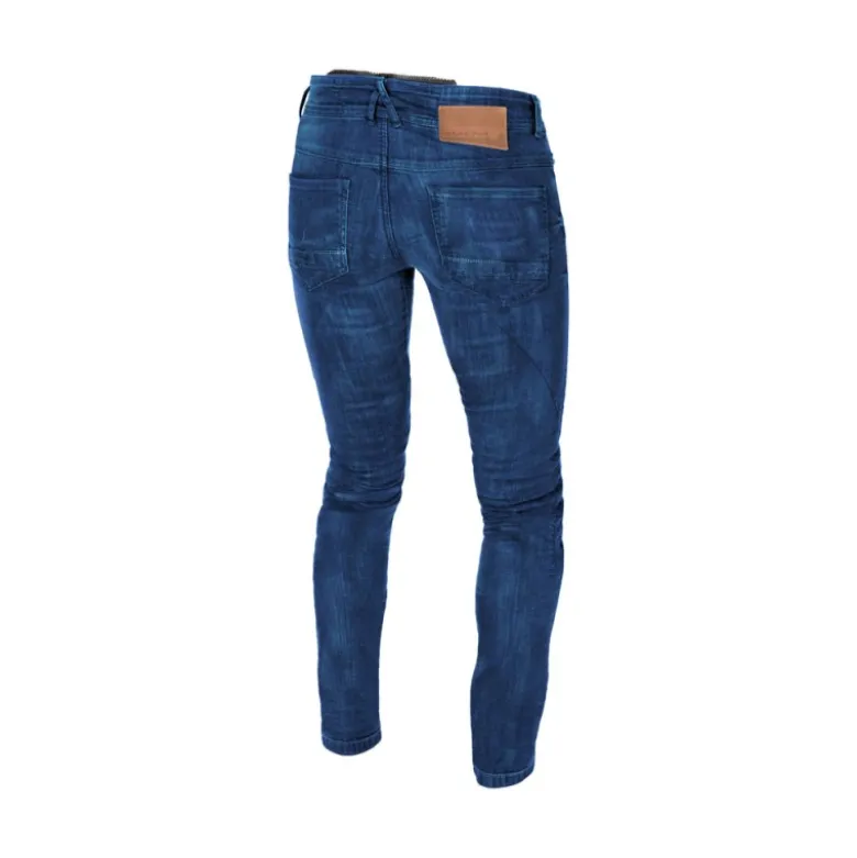 Jeans Donna Macna Jenny Stampa Blu Accorciato