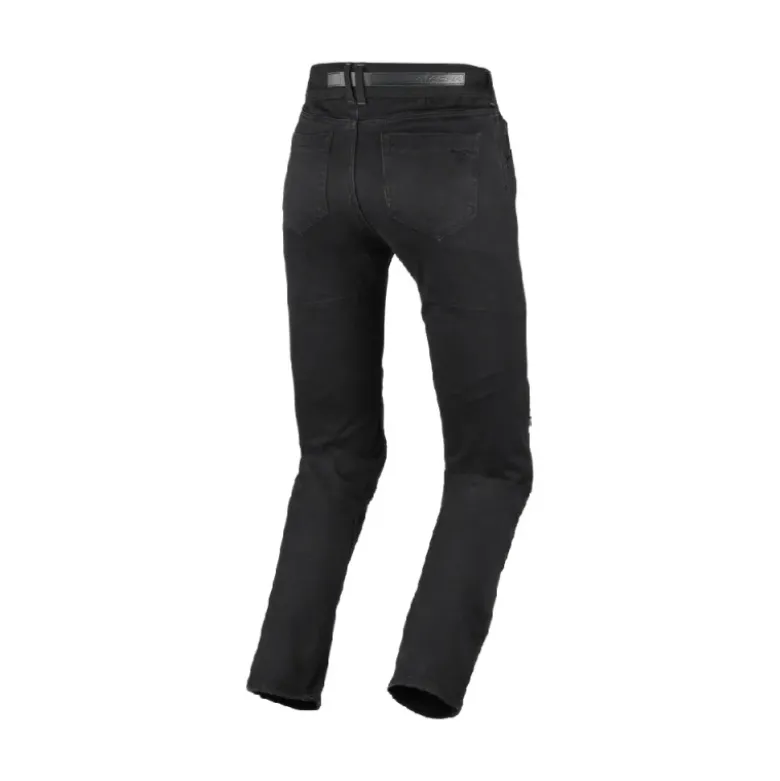 Jeans Donna Macna Lockwood Straight Nero Allungato
