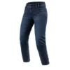 Jeans Donna Revit Violet Ladies BF Blu Scuro Nero Slavato L30 Accorciato