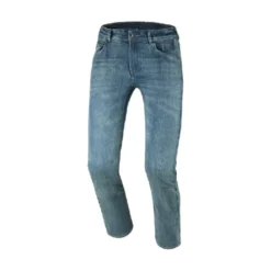 Jeans Per Moto Macna Vinton Straight Fit Azzurro Accorciato