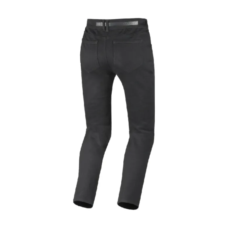 Jeans Per Moto Macna Vinton Straight Fit Nero Allungato