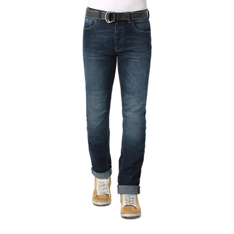 Jeans Uomo PMJ Caferacer Con Cintura Blu Standard