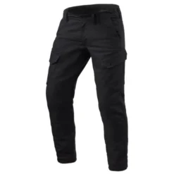 Jeans Uomo Revit Cargo 2 TF Nero L32 Accorciato