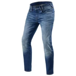 Jeans Uomo Revit Carlin Sk Blu Medio Slavato L34 Standard