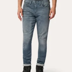 Jeans Uomo Revit Carlin Sk Grigio Medio Slavato L30 Extra Accorciato
