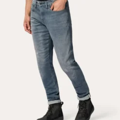 Jeans Uomo Revit Carlin Sk Grigio Medio Slavato L34 Standard