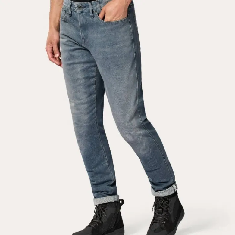Jeans Uomo Revit Carlin Sk Grigio Medio Slavato L34 Standard