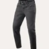 Jeans Uomo Revit Detroit 3 Tapered Nero Scuro Stone Extra Accorciato L30