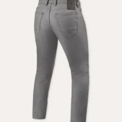 Jeans Uomo Revit Jamison Slim Grigio Accorciato L32