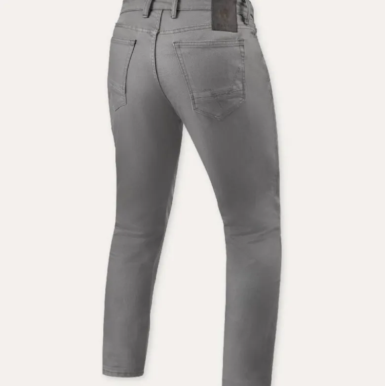 Jeans Uomo Revit Jamison Slim Grigio Extra Accorciato L30