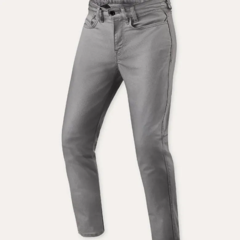 Jeans Uomo Revit Jamison Slim Grigio Extra Accorciato L30