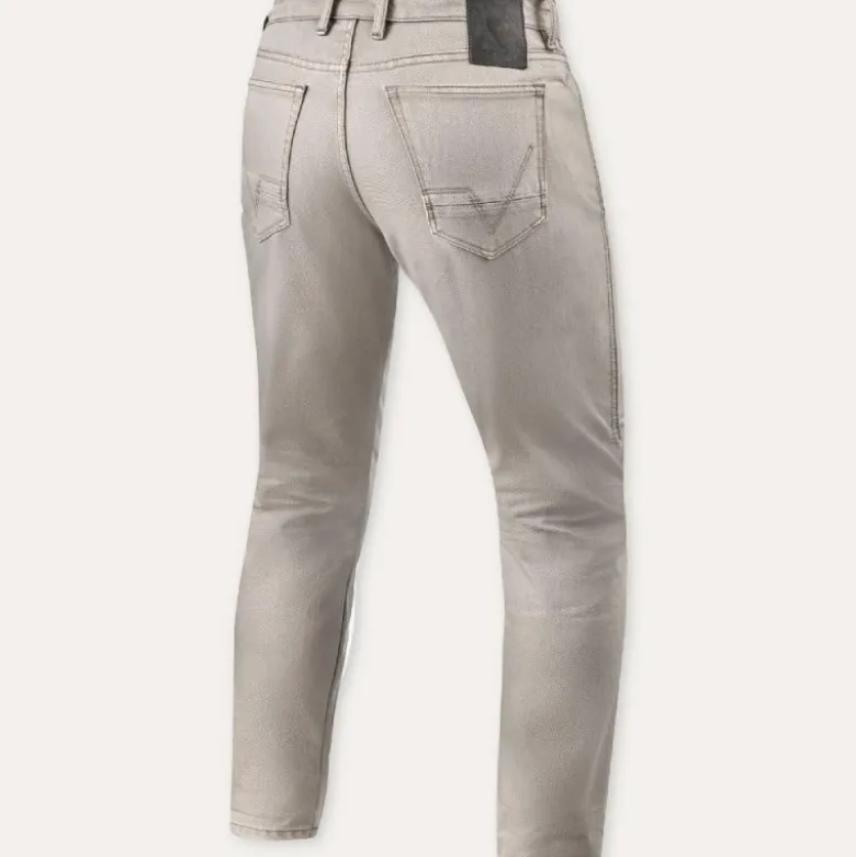 Jeans Uomo Revit Jamison Slim Sabbia Extra Accorciato L30