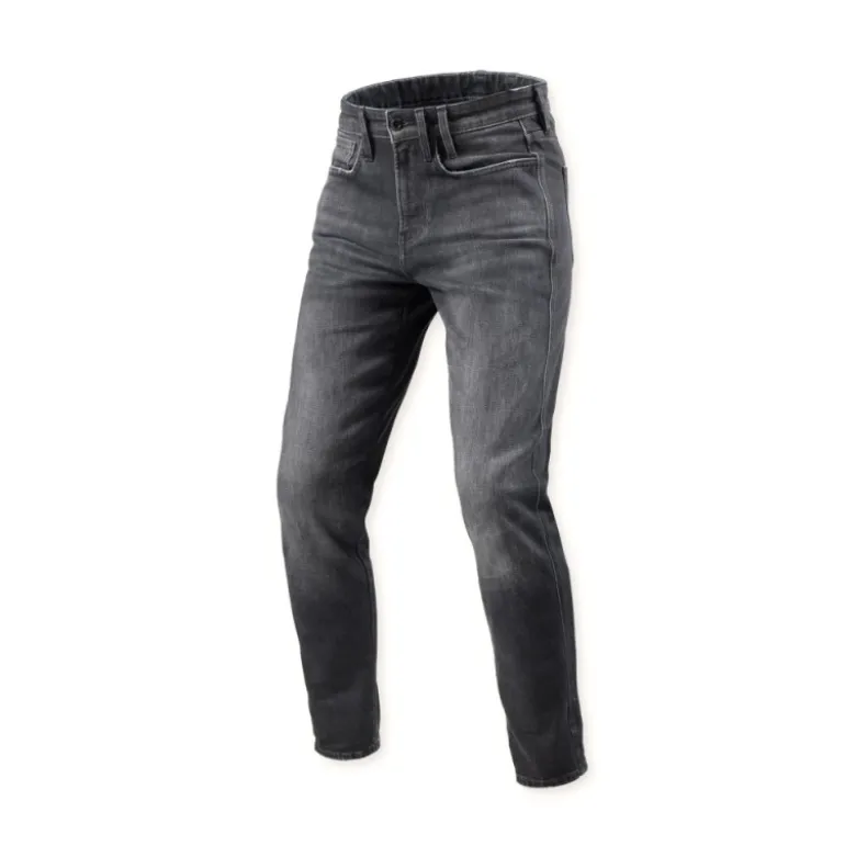 Jeans Uomo Revit Kai SK Grigio Medio Slavato L34 Standard