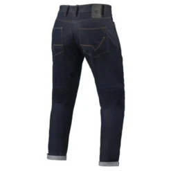 Jeans Uomo Revit Lewis Selvedge Blu Scuro L32 Accorciato