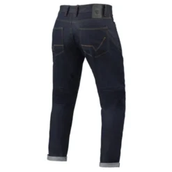 Jeans Uomo Revit Lewis Selvedge Blu Scuro L30 Extra Accorciato
