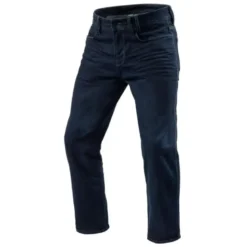 Jeans Uomo Revit Lombard 3 Rf Blu Scuro Slavato L32 Accorciato