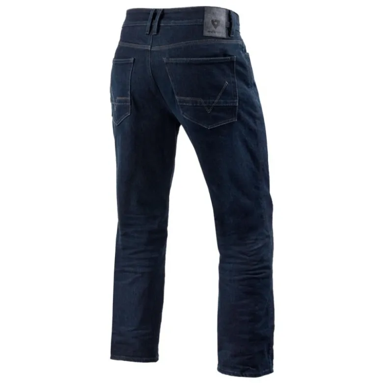 Jeans Uomo Revit Lombard 3 Rf Blu Scuro Slavato L34 Standard