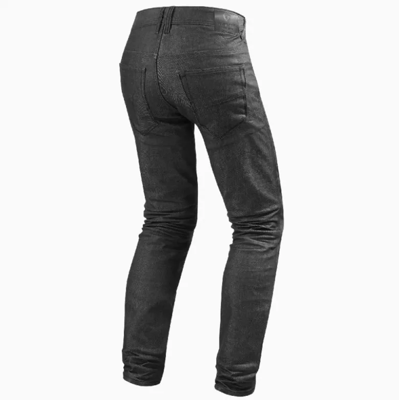 Jeans Uomo Revit Lombard 2 RF Grigio Scuro L32 Accorciato