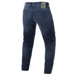 Jeans Uomo Revit Micah TF Blu Scuro Slavato L32 Accorciato