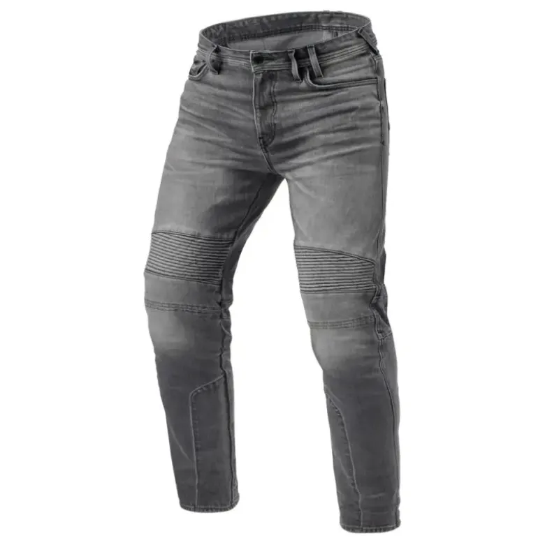 Jeans Uomo Revit Moto 2 Tf Grigio Medio Slavato L34 Standard
