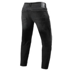 Jeans Uomo Revit Moto 2 Tf Grigio Scuro Slavato L36 Allungato