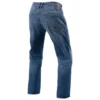 Jeans Uomo Revit Philly 3 Lf Blu Medio Slavato L32 Accorciato