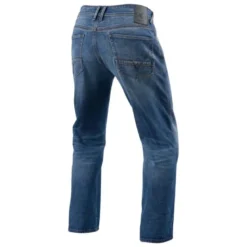 Jeans Uomo Revit Philly 3 Lf Blu Medio Slavato L32 Accorciato