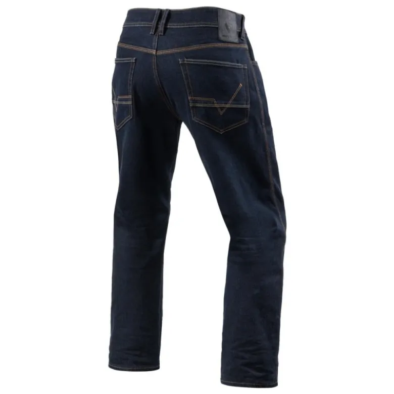 Jeans Uomo Revit Philly 3 Lf Blu Scuro Slavato L34 Standard
