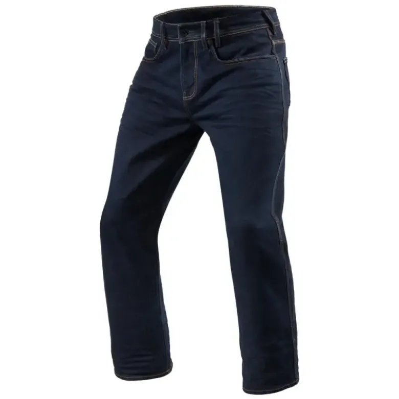 Jeans Uomo Revit Philly 3 Lf Blu Scuro Slavato L34 Standard