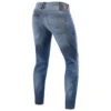 Jeans Uomo Revit Piston 2 Sk Blu Medio Slavato L32 Accorciato