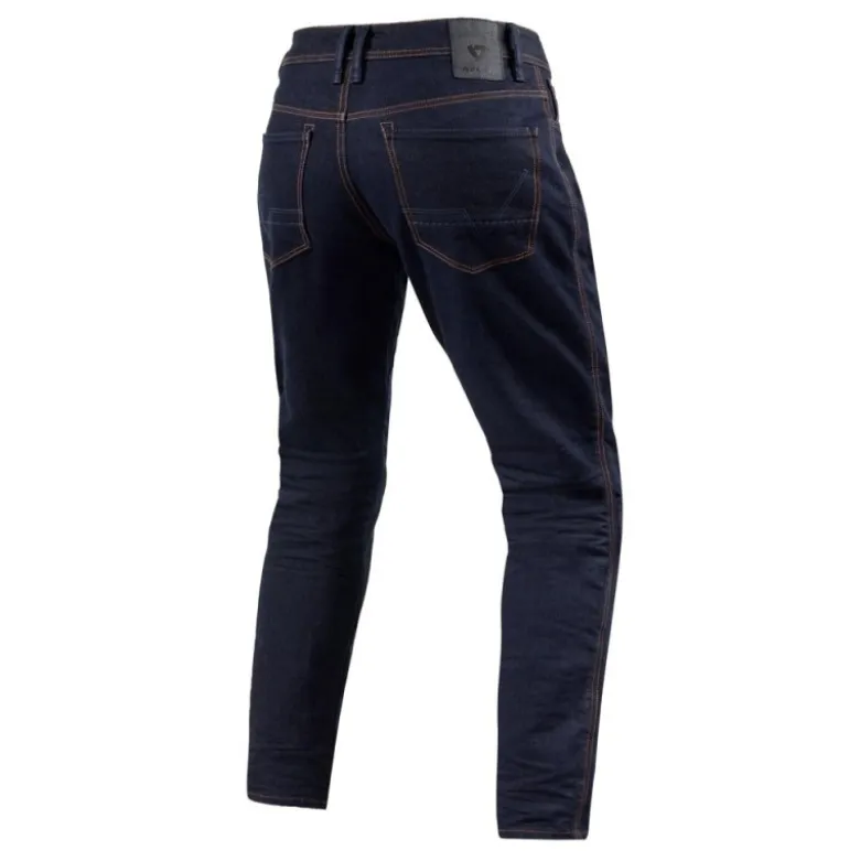 Jeans Uomo Revit Reed Sf Blu Scuro Slavato L34 Standard