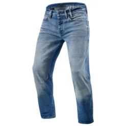 Jeans Uomo Revit Salt Tf Blu Medio Slavato L36 Allungato